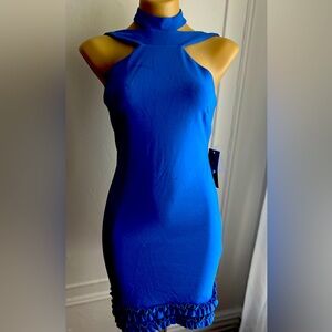 - NWT BEBE dress, size S, blue